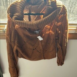 Cozy Brown Knit Sweater